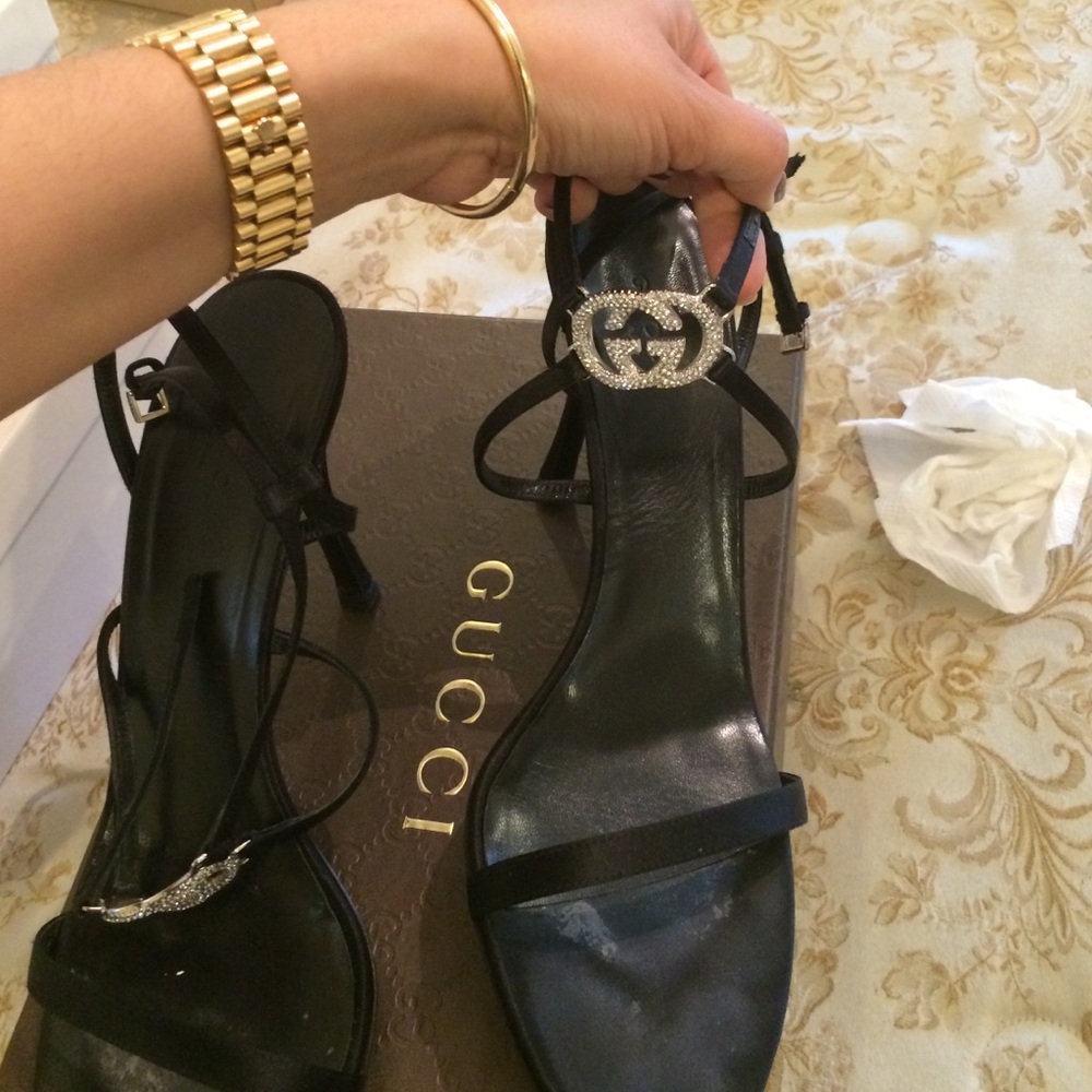 Gucci crystal evening sandal size 39.5